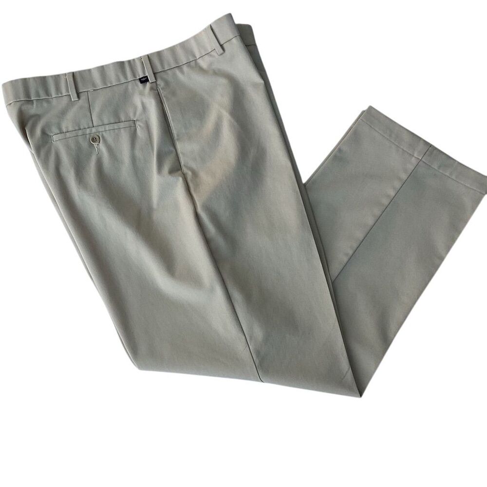 Dockers Men's Relaxed Fit Dress Pants Sage Green 38x32‎ Flat Front